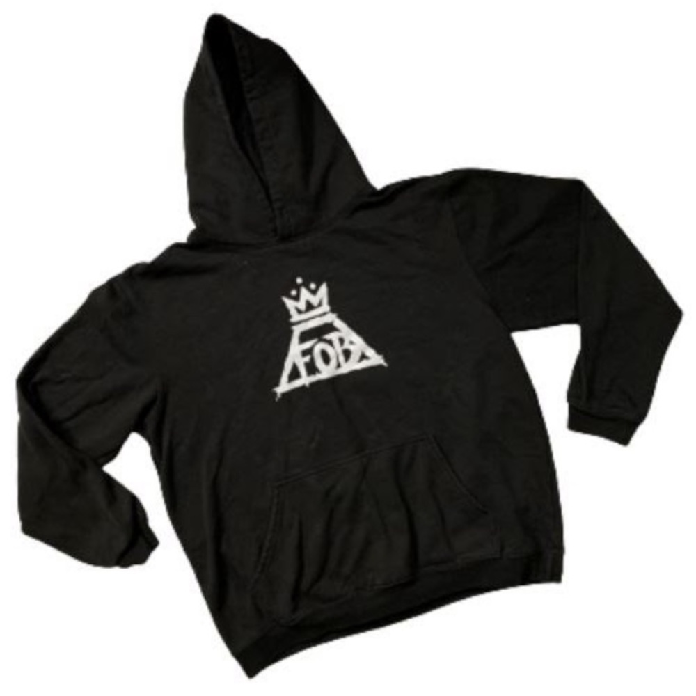 Fall Out Boy Crown Logo Black Hoodie